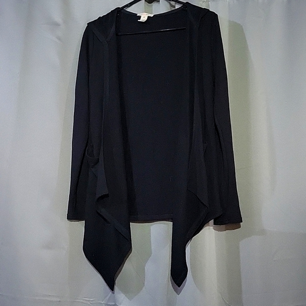 Hooded Open Front Sweater